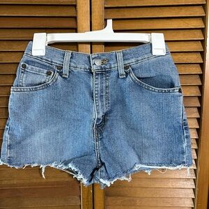 Levi's Girls Classic Blue Jean Shorts Size 4S